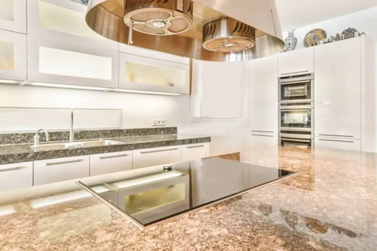 Custom kitchen remodel with island, quartz countertops and premium cabinetry in Fairfield County, CT